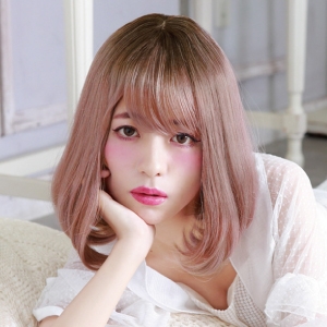 プリシラ プリシラ オール グラデ ミルクマシュマロ ボブ 耐熱 グレーラベンダー CTA-102-CTGL