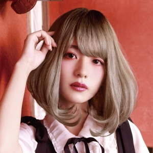 プリシラ プリシラ オール グラデ ミルクマシュマロ ボブ 耐熱 オリーブグレー CTA-102-CTOG