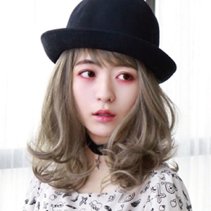 プリシラ プリシラ オール グラデ フリル カール ミディ 耐熱 オリーブグレー CTA-693-CTOG