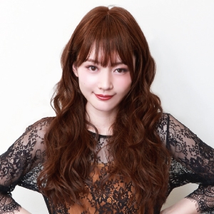 プリシラ プリシラ オール シアー ウェーブ ロング 耐熱 マロンブラウン A-702-TMB