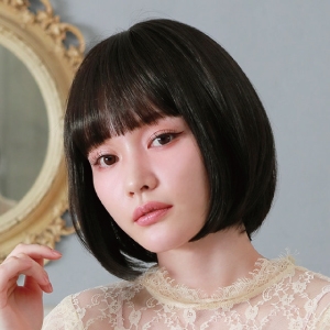 プリシラ プリシラ オール ウィッグ モアシルキー ボブ 耐熱 ショコラブラック A-703-TCK