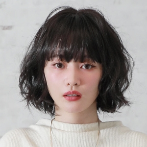 プリシラ プリシラ オール ウィッグ ロリポップ ウェーブ ボブ 耐熱 ショコラブラック A-705-TCK