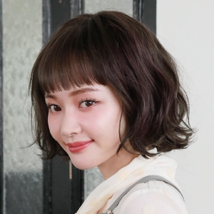 プリシラ プリシラ オール ウィッグ ロリポップ ウェーブ ボブ 耐熱 ダークココア A-705-TDC