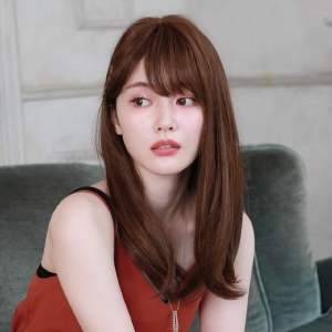 プリシラ プリシラ オール ウィッグ ガーリッシュ ストレート ミディ 耐熱 マロンブラウン A-708-TMB