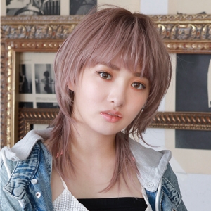 プリシラ プリシラ オール グラデ ネオ ショート ウルフ 耐熱 グレーラベンダー CTA-105-CTGL