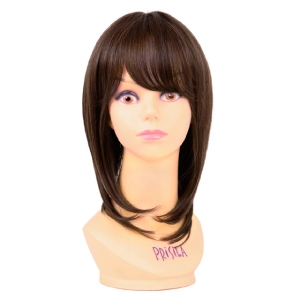 プリシラ プリシラ 5分 ウィッグ ニュアンス ストレート 耐熱 ダークブラウン GB-01-TDB