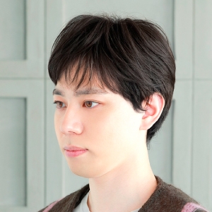 プリシラ プリシラ 男性用 5分 ウィッグ ミディアム ショート 耐熱 ショコラブラック GB-24-TCK