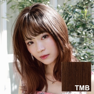 プリシラ プリシラ ふんわりつむじ 前髪 ウィッグ ナチュラルぱっつん バングス 耐熱 マロンブラウン TFX-104-TMB