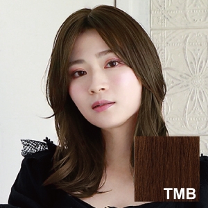 プリシラ プリシラ ふんわりつむじ 前髪 ウィッグ グラムワンレン バングス 耐熱 マロンブラウン TFX-105-TMB