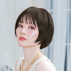 プリシラ プリシラ 帽子 ウィッグ リラックス ラウンド マッシュ 耐熱 ショコラブラック BO-05-TCK