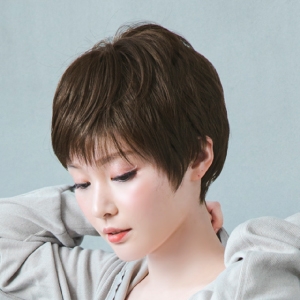 プリシラ プリシラ 帽子 ウィッグ リラックス ベリーショート 耐熱 ダークブラウン BO-06-TDB