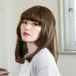 プリシラ プリシラ オール ウィッグ クラシックガールミディ 耐熱 ダークブラウン A-712-TDB