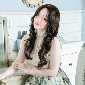 プリシラ プリシラ オールウィッグ シマーリッチカールロング 耐熱 ショコラブラック A-715-TCK