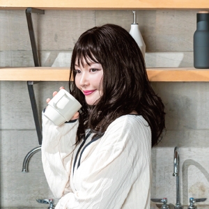 プリシラ プリシラ 帽子ウィッグ フィット デイジーウェーブミディ 耐熱 ショコラブラック BO-16-TCK