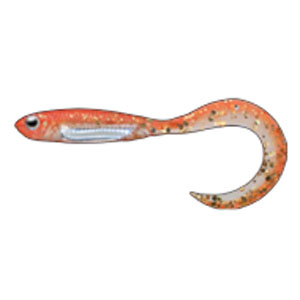 フィッシュアロー Fish Arrow フィッシュアロー フラッシュJ カーリー 2インチ SW 121 グローオレンジ シルバー
