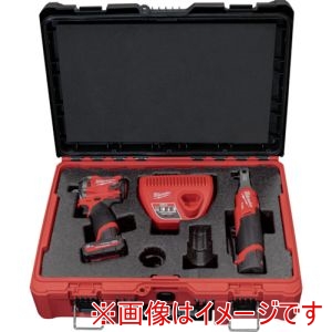 ミルウォーキー milwaukee ミルウォーキー M12 FPP2H-5252P JP M12FUELパワーパック インパクトレンチ、3/8インチハイスピードラチェットレンチ メーカー直送