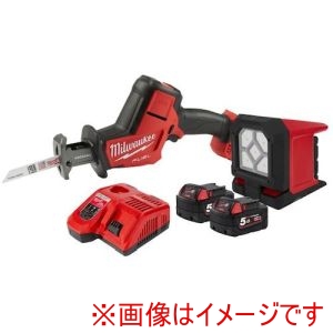 ミルウォーキー milwaukee ミルウォーキー M18 FPP2AX-502 JP M18 コンパクトレシプロLEDキット メーカー直送 代引不可 北海道沖縄離島不可