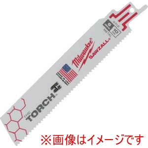 ミルウォーキー milwaukee ミルウォーキー 48-00-5712 TORCH金工用レシプロソーブレード 10TPI 152mm 5本パック