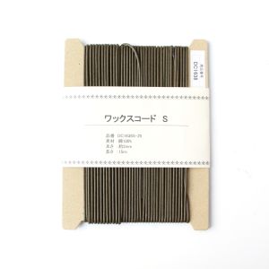 日本紐釦貿易 Nippon Chuko NBK ワックスコードS カーキ 長さ15m巻 DC1638S-25 日本紐釦貿易