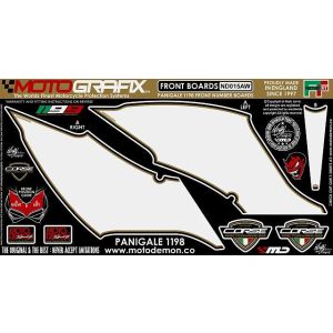 モトグラフィックス MOTOGRAFIX モトグラフィックス MT-ND015AW ボディパッド FRONT 1199PANIGALE 12-