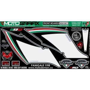 モトグラフィックス MOTOGRAFIX モトグラフィックス MT-ND015KT ボディパッド FRONT 1199PANIGALE 12-