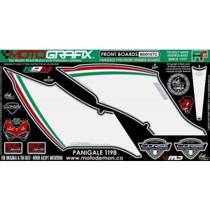 モトグラフィックス MOTOGRAFIX モトグラフィックス MT-ND015TC ボディパッド FRONT 1199PANIGALE 12-