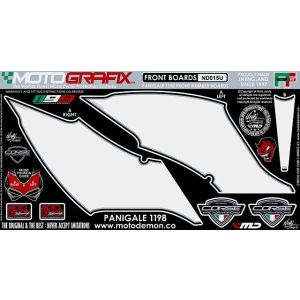 モトグラフィックス MOTOGRAFIX モトグラフィックス MT-ND015U ボディパッド FRONT 1199PANIGALE 12-