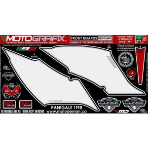 モトグラフィックス MOTOGRAFIX モトグラフィックス MT-ND015WR ボディパッド FRONT 1199PANIGALE 12-