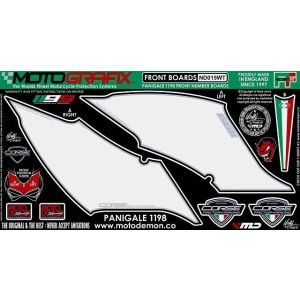 モトグラフィックス MOTOGRAFIX モトグラフィックス MT-ND015WT ボディパッド FRONT 1199PANIGALE 12-