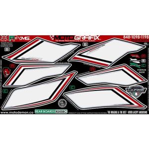 モトグラフィックス MOTOGRAFIX モトグラフィックス MT-RD008C ボディパッド REAR 848/1098/1198 07-