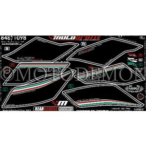 モトグラフィックス MOTOGRAFIX モトグラフィックス MT-RD008KS ボディパッド REAR 848/1098/1198 07-