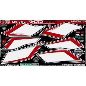 モトグラフィックス MOTOGRAFIX モトグラフィックス MT-RD008R ボディパッド REAR 848/1098/1198 07-