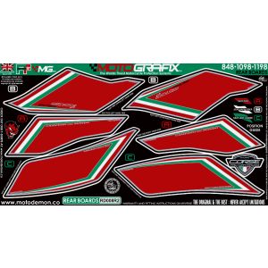 モトグラフィックス MOTOGRAFIX モトグラフィックス MT-RD008R2 ボディパッド REAR 848/1098/1198 07-