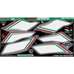 モトグラフィックス MOTOGRAFIX モトグラフィックス MT-RD008U ボディパッド REAR 848/1098/1198 07-