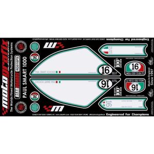 モトグラフィックス MOTOGRAFIX モトグラフィックス MT-RD010PS ボディパッド REAR SPORT CLASSIC1000/1000S
