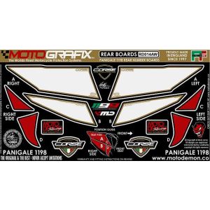 モトグラフィックス MOTOGRAFIX モトグラフィックス MT-RD014AW ボディパッド REAR 1199PANIGALE 12-
