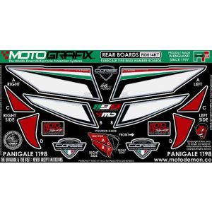 モトグラフィックス MOTOGRAFIX モトグラフィックス MT-RD014KT ボディパッド REAR 1199PANIGALE 12-