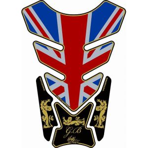 モトグラフィックス MOTOGRAFIX モトグラフィックス MT-ST087A タンクパッド UNION JACK ゴールド STREET QUADPAD