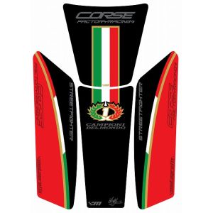 モトグラフィックス MOTOGRAFIX モトグラフィックス MT-TDSFR タンクパッド レッド DUCATI STREETFIGHTER