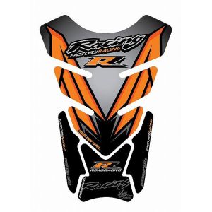 モトグラフィックス MOTOGRAFIX モトグラフィックス MT-TH017SO タンクパッド SLV/ORG HONDA QUADPAD