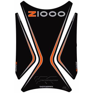 モトグラフィックス MOTOGRAFIX モトグラフィックス MT-TK022KO タンクパッド BLK/ORG Z1000 03-09