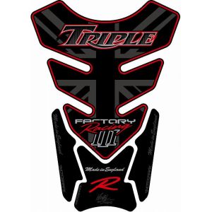 モトグラフィックス MOTOGRAFIX モトグラフィックス MT-TT014KR タンクパッド BLK/レッド TRIUMPH Speed Triple R