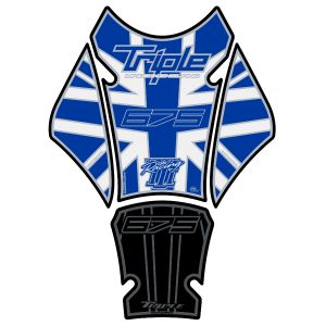 モトグラフィックス MOTOGRAFIX モトグラフィックス MT-TT020BJ タンクパッド BLU/WHT/ブラック STREET TRIPLE