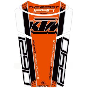 モトグラフィックス MOTOGRAFIX モトグラフィックス MT-TKTM03WKO タンクパッド WHT/BLK/ORG 1290 Super Adventure S 17-