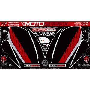 モトグラフィックス MOTOGRAFIX モトグラフィックス MT-KS002KRR ボディーパッド KNEE (KRR) GSX-R1000/R 17-18
