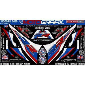 モトグラフィックス MOTOGRAFIX モトグラフィックス MT-RB017MBR ボディパッド REAR BMW S1000RR 19-