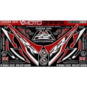 モトグラフィックス MOTOGRAFIX モトグラフィックス MT-RB017RWK ボディパッド REAR BMW S1000RR 19-