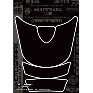 モトグラフィックス MOTOGRAFIX モトグラフィックス MT-TD016PK タンクパッド BLK(Gloss) DUCATI MULTISTRADA1200