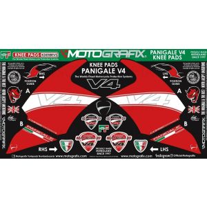 モトグラフィックス MOTOGRAFIX モトグラフィックス MT-KD018RVS ボディパッド KNEE DUCATI Panigale V4/S