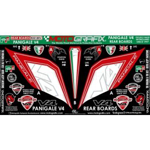 モトグラフィックス MOTOGRAFIX モトグラフィックス MT-RD018RV ボディパッド REAR DUCATI Panigale V4/S